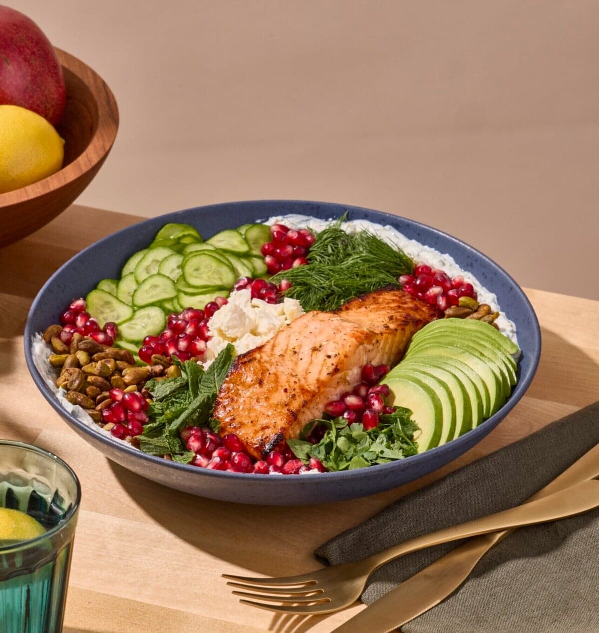 Salmon Farro Grain Bowl